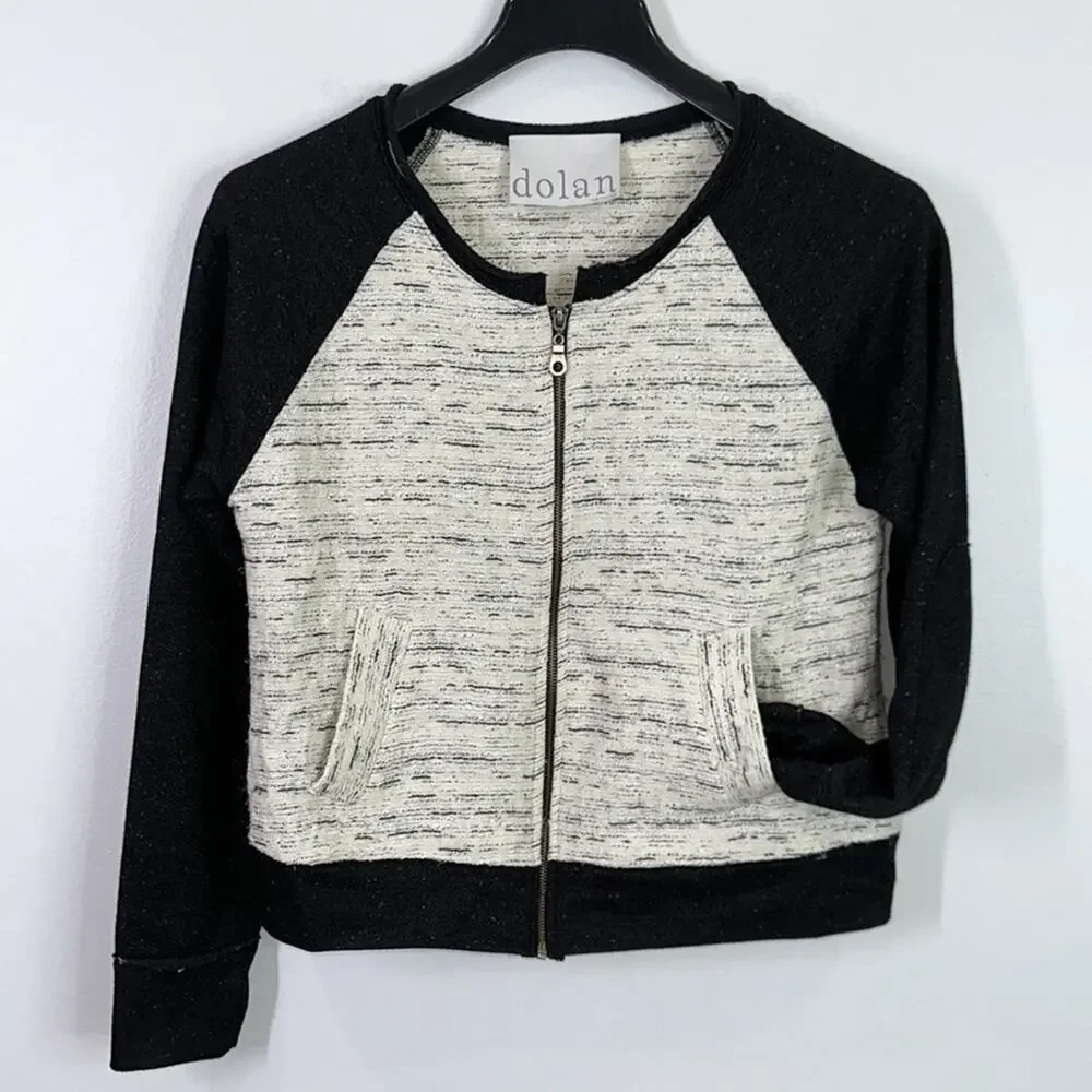 Anthropologie Dolan textured full zip lightweight jacket size medium